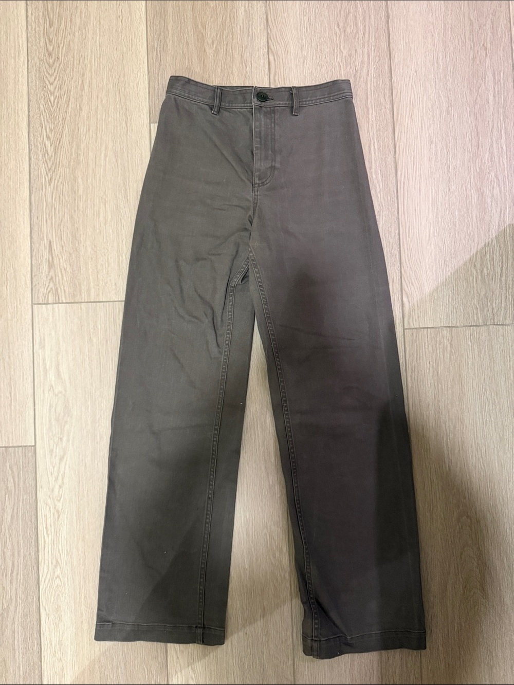 OAK + FORT Straight-Leg Chinos in Charcoal